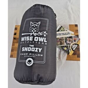 WISE OWL Outfitters Pillow The Snoozy Travel Camping apx 15"X12" Brand NWT